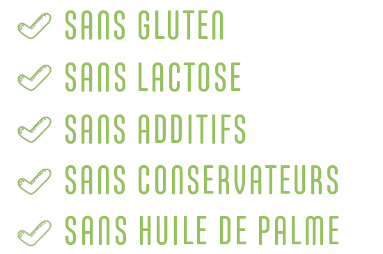 Plats cuisinés sans lactose, ni gluten, additifs