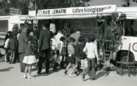 Le stand “Agriculture biologique” au salon de l’Agriculture de 1970. 