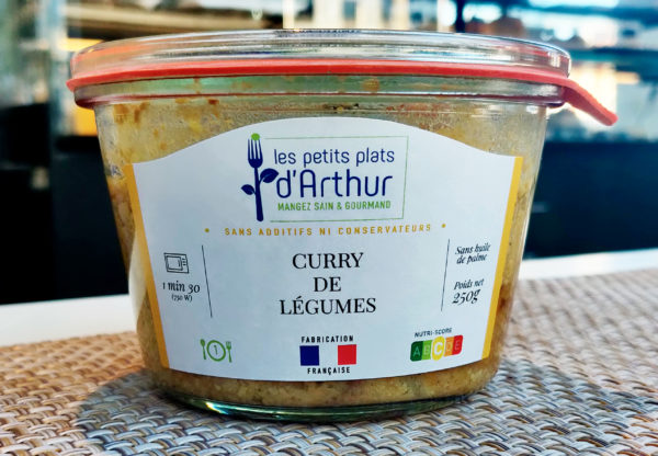 Curry de légumes sans gluten ni lactose